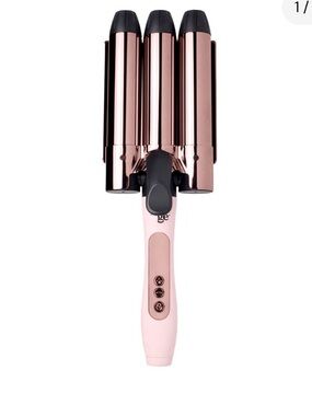 l'ange Le Tridente Titanium Triple Barrel Waver - Rose Gold